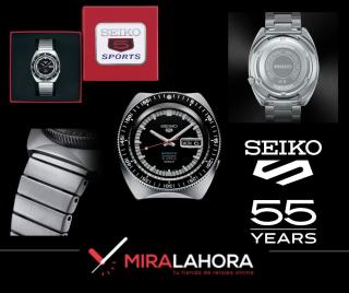 ¡Celebra el legado con el reloj Seiko 5 Sports 55 Aniversario Edición Limitada, una recreación fiel 