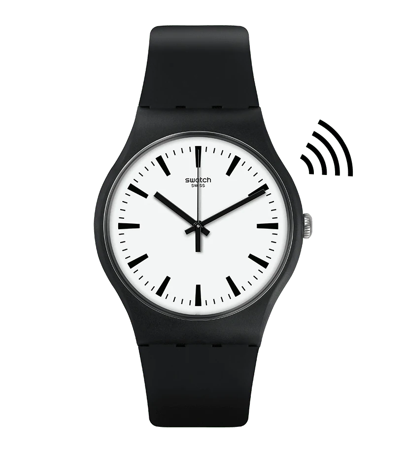 SWATCH NEW GENT BLACKBACK PAY! 41MM SVIB105-5300