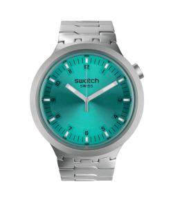 SWATCH BIG BOLD IRONY AQUA SHIMMER 47MM SB07S100G