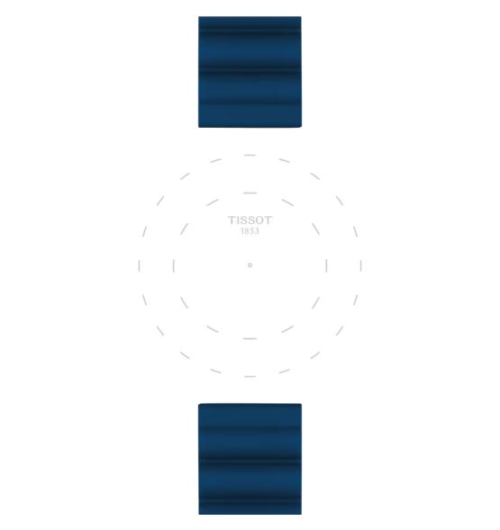 CORREA DE SILICONA AZUL TISSOT OFICIAL 22 MM T852047175