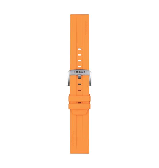 CORREA DE SILICONA NARANJA TISSOT OFICIAL 22 MM T852047918