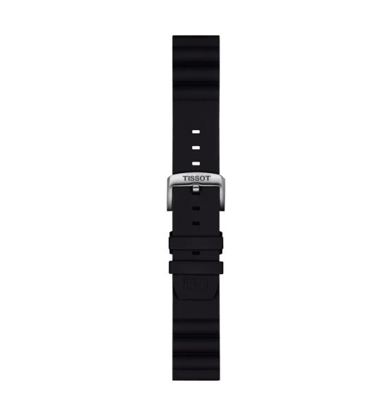 CORREA DE SILICONA NEGRA TISSOT OFICIAL 22 MM T852047179