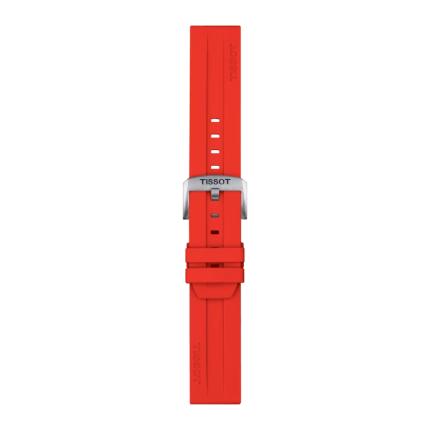 CORREA DE SILICONA ROJA TISSOT OFICIAL 22 MM T852047920