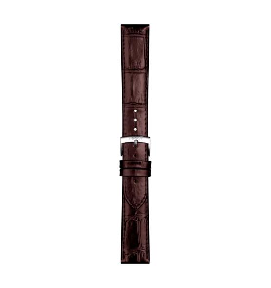 CORREA MARRÓN DE PIEL OFICIAL TISSOT 20 MM T852043013