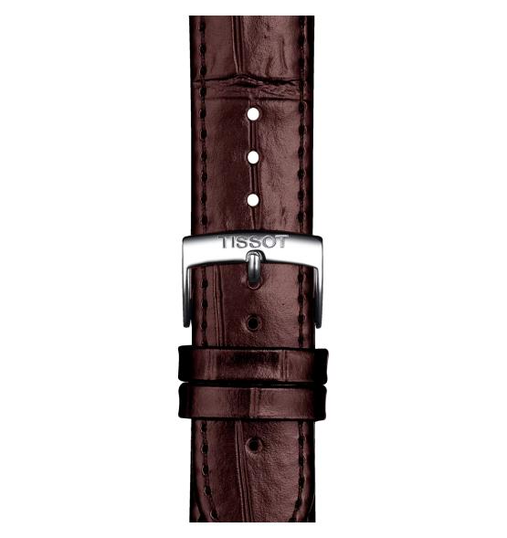 CORREA MARRÓN DE PIEL OFICIAL TISSOT 20 MM T852043013