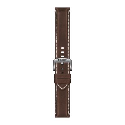 CORREA MARRÓN DE PIEL OFICIAL TISSOT 22 MM T852044980