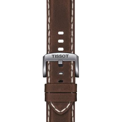 CORREA MARRÓN DE PIEL OFICIAL TISSOT 22 MM T852044980