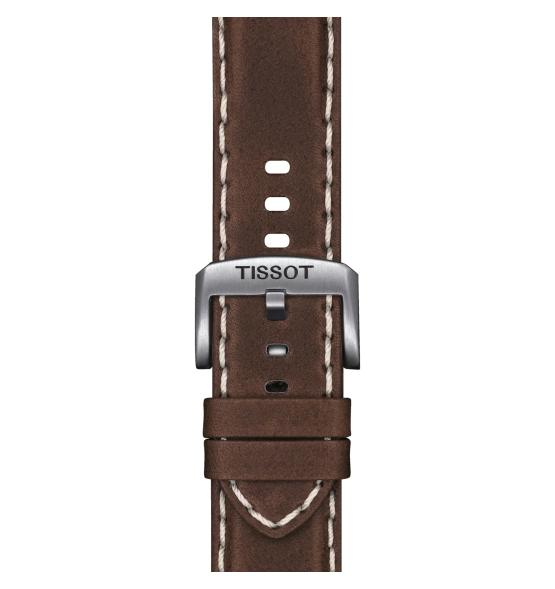 CORREA MARRÓN DE PIEL OFICIAL TISSOT 22 MM T852044980