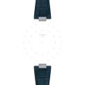 CORREA OFICIAL TISSOT CUERO AZUL TERMINAL DE ACERO T852047701