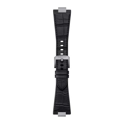 CORREA OFICIAL TISSOT CUERO NEGRO TERMINAL DE ACERO T852047562