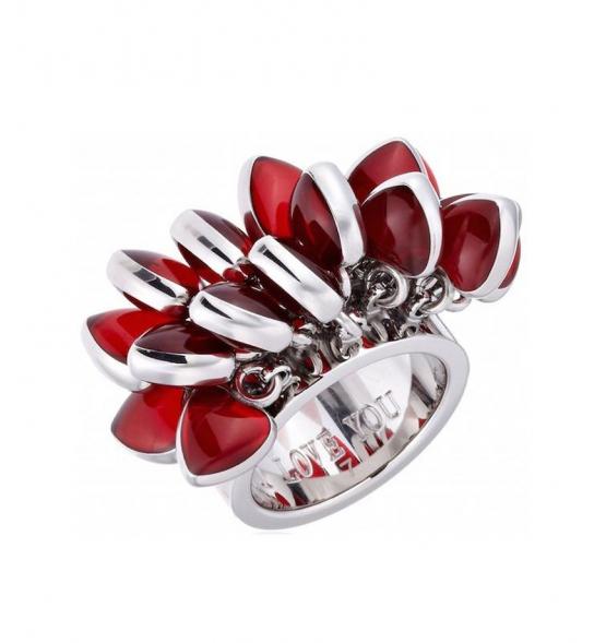 LOVE EXPLOSION RING S/S RED JRR016-9