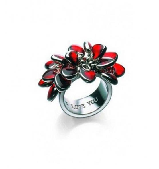 LOVE EXPLOSION RING S/S RED JRR016-9