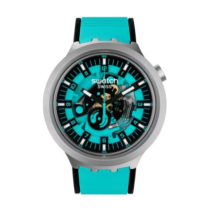 SWATCH BIG BOLD IRONY MINT TRIM 47MM SB07S111