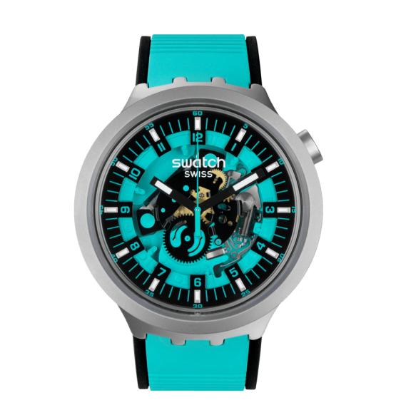 SWATCH BIG BOLD IRONY MINT TRIM 47MM SB07S111
