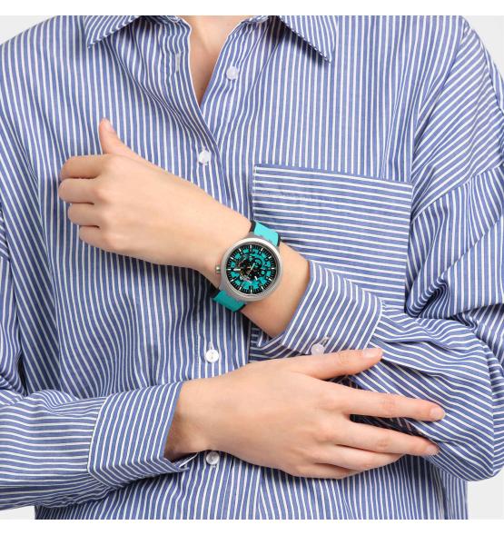 SWATCH BIG BOLD IRONY MINT TRIM 47MM SB07S111