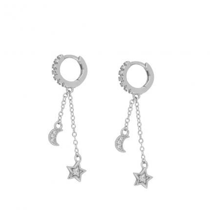 MISURA EARRINGS NOTTE SILVER PEN1152