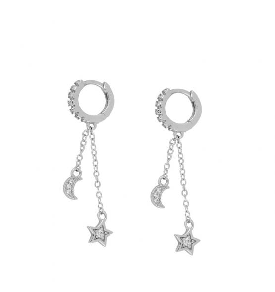 MISURA EARRINGS NOTTE SILVER PEN1152