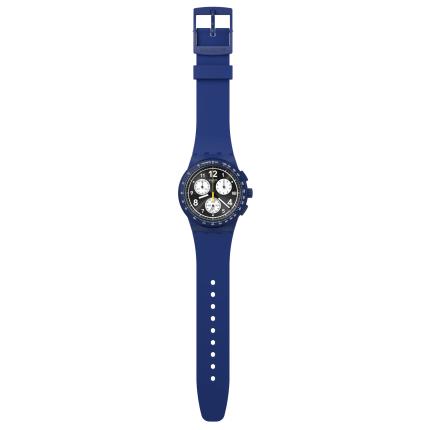 SWATCH CHRONO PLASTIC NOTHING BASIC ABOUT BLUE 42MM SUSN418