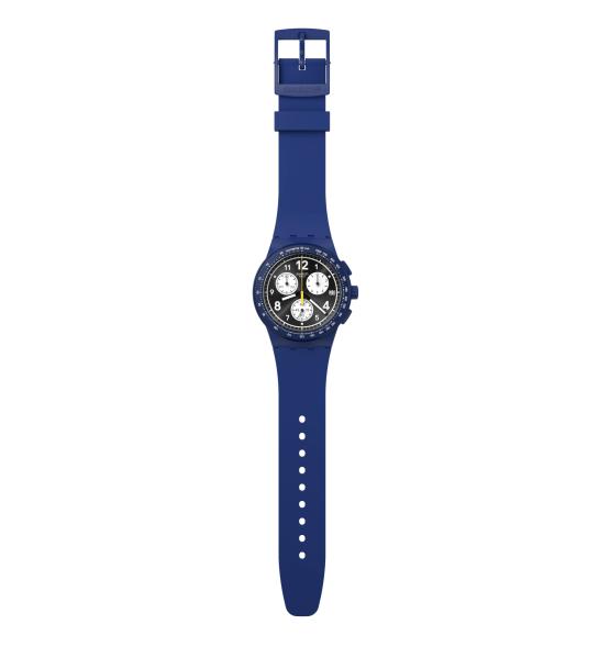 SWATCH CHRONO PLASTIC NOTHING BASIC ABOUT BLUE 42MM SUSN418