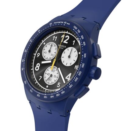 SWATCH CHRONO PLASTIC NOTHING BASIC ABOUT BLUE 42MM SUSN418