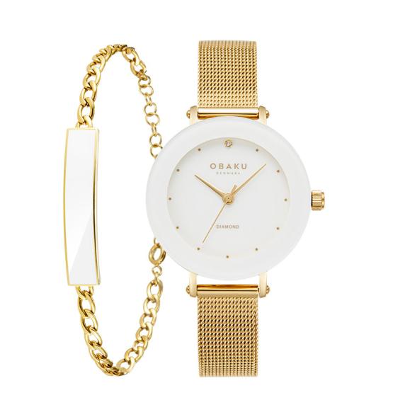 OBAKU LILJE GOLD 32MM V299LXGWMG-EJBGW
