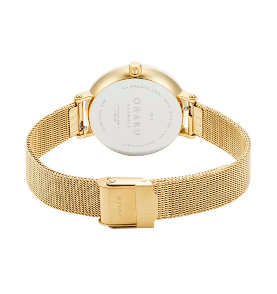 OBAKU LILJE GOLD 32MM V299LXGWMG-EJBGW