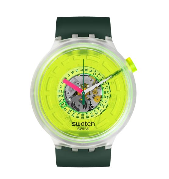 SWATCH BIG BOLD BLINDED BY NEON 47MM SB05K400