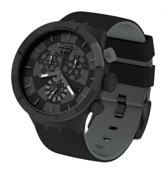 SWATCH BIG BOLD CHRONO CHECKPOINT BLACK 47MM SB02B400