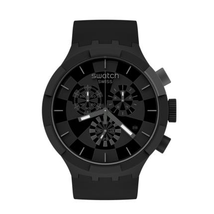 SWATCH BIG BOLD CHRONO CHECKPOINT BLACK 47MM SB02B400