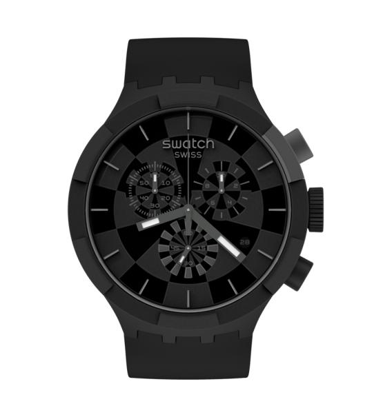 SWATCH BIG BOLD CHRONO CHECKPOINT BLACK 47MM SB02B400