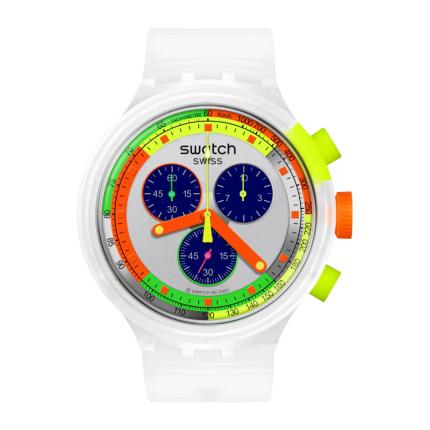 SWATCH BIG BOLD CHRONO NEON JELLY 47MM SB02K100