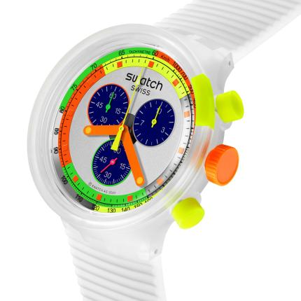 SWATCH BIG BOLD CHRONO NEON JELLY 47MM SB02K100