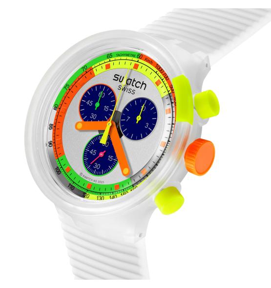 SWATCH BIG BOLD CHRONO NEON JELLY 47MM SB02K100