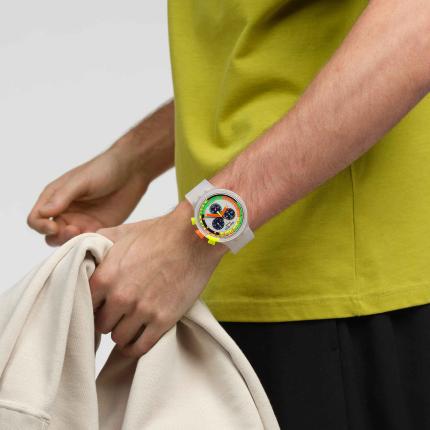 SWATCH BIG BOLD CHRONO NEON JELLY 47MM SB02K100