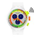 SWATCH BIG BOLD CHRONO NEON JELLY PAY! SB02K101-5300 47MM