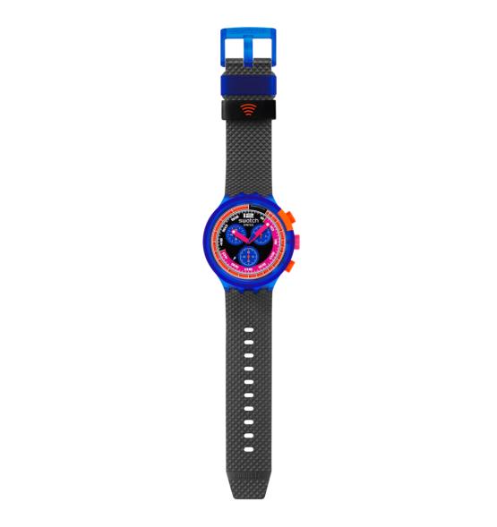 SWATCH BIG BOLD CHRONO NEON PARTY TO THE MAX PAY! 47 MM
