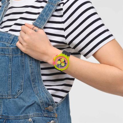 SWATCH BIG BOLD CHRONO NEON TO THE MAX 41MM SB06J100