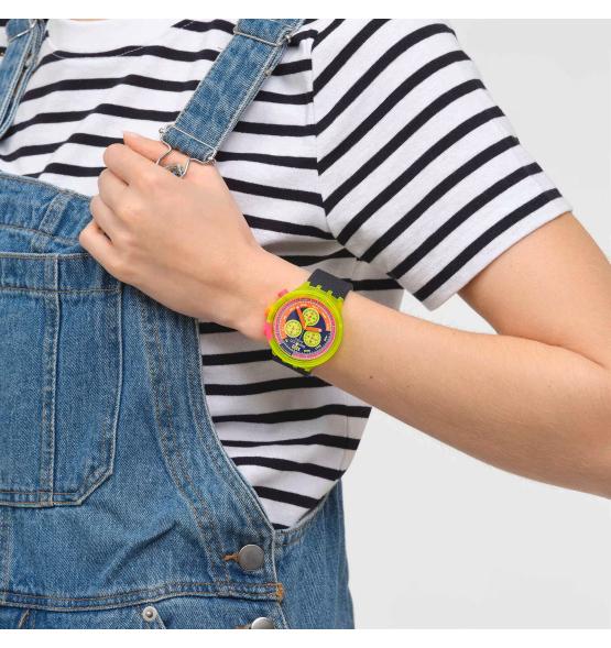SWATCH BIG BOLD CHRONO NEON TO THE MAX 41MM SB06J100