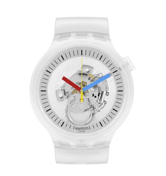 SWATCH BIG BOLD CLEARLY BOLD 47MM SB01K100