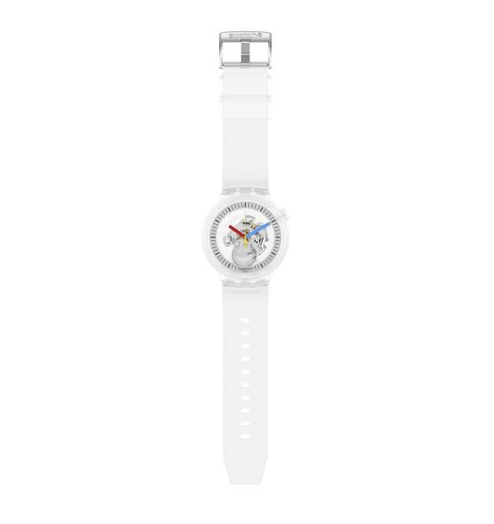 SWATCH BIG BOLD CLEARLY BOLD 47MM SB01K100