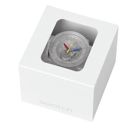 SWATCH BIG BOLD CLEARLY BOLD 47MM SB01K100