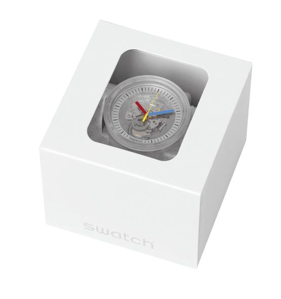 SWATCH BIG BOLD CLEARLY BOLD 47MM SB01K100