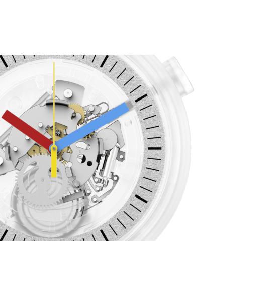 SWATCH BIG BOLD CLEARLY BOLD 47MM SB01K100
