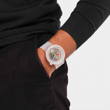 SWATCH BIG BOLD CLEARLY BOLD 47MM SB01K100