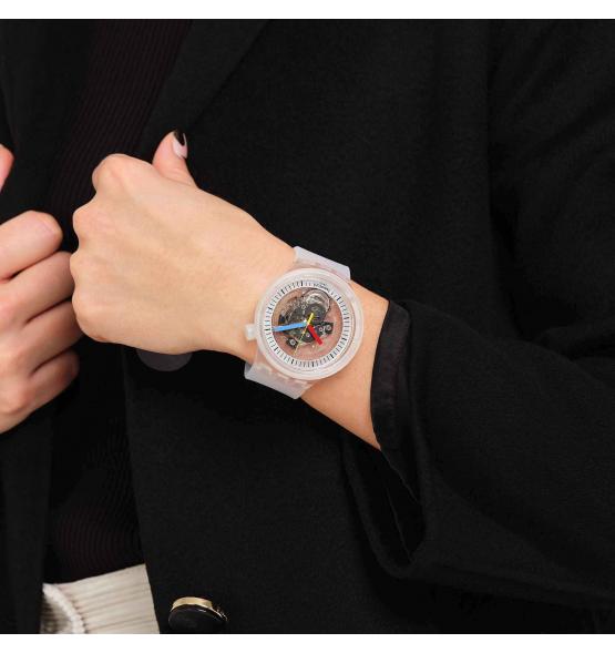 SWATCH BIG BOLD CLEARLY BOLD 47MM SB01K100