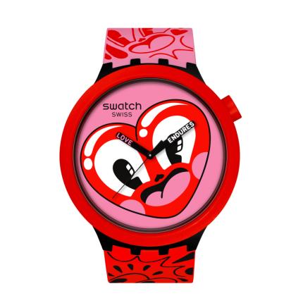 SWATCH BIG BOLD HATTIE'S HEART 47MM SB05Z103