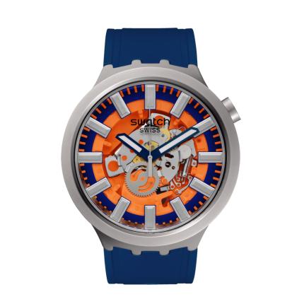SWATCH BIG BOLD IRONY ORANGE IN THE WORKS 47MM SB07S114
