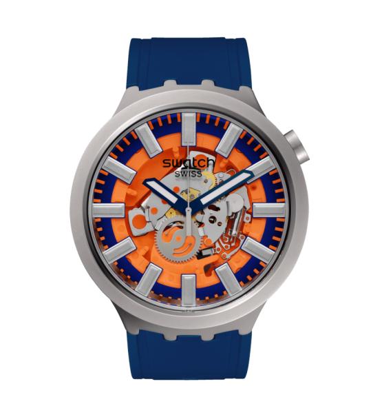 SWATCH BIG BOLD IRONY ORANGE IN THE WORKS 47MM SB07S114