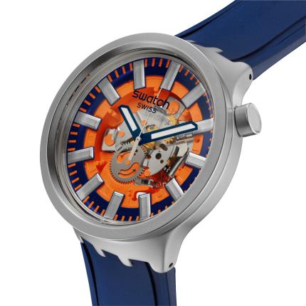 SWATCH BIG BOLD IRONY ORANGE IN THE WORKS 47MM SB07S114