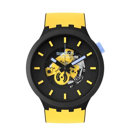 SWATCH BIG BOLD MUSTARD SKIES SB03B109